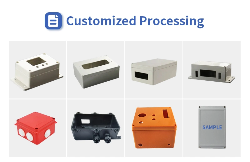 Hinged Plastic Enclosure ABS PC IP67 Waterproof Junction Box with Board for Electronic Equipment