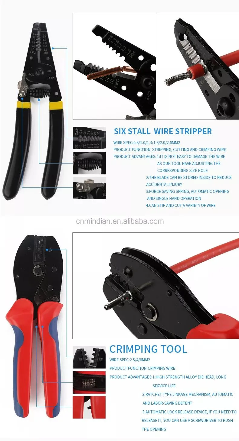 Portable Solar Connector Crimping Tool with 10 Years Warranty