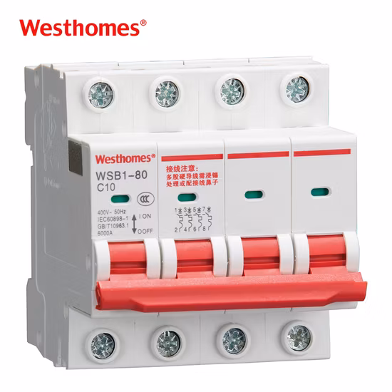AC 400V 40A OEM ODM 6ka MCB Mini Circuit Breaker MCB