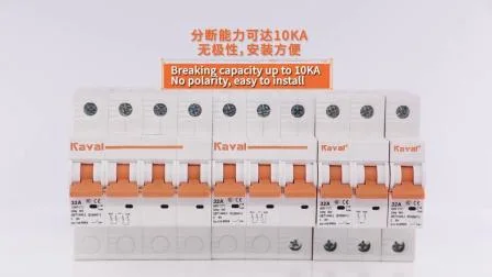 Kayal Low Voltage 1200V Circuit Breaker 24V 48V DC MCB