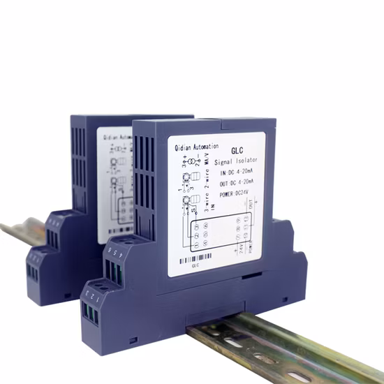 Glc Intelligent Signal Isolator 1 in 1 out DC 4-20mA 0-10V Output Signal Distribution Signal Converter