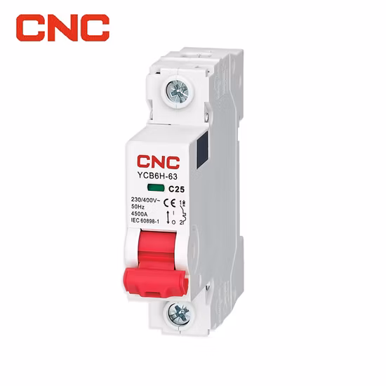 CNC Free Sample Factory 25A Circuit Breaker 250 AMP AC Circuit Breaker MCB 25 AMP Miniature Circuit Breaker MCB