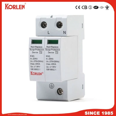 Korlen Surge Protection Device SPD AC 275V Surge Protector 2p 10ka-40ka