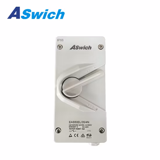 Aswich IEC EAS 250V 2p Photovoltaic Power Generation System PV AC 63A Isolator