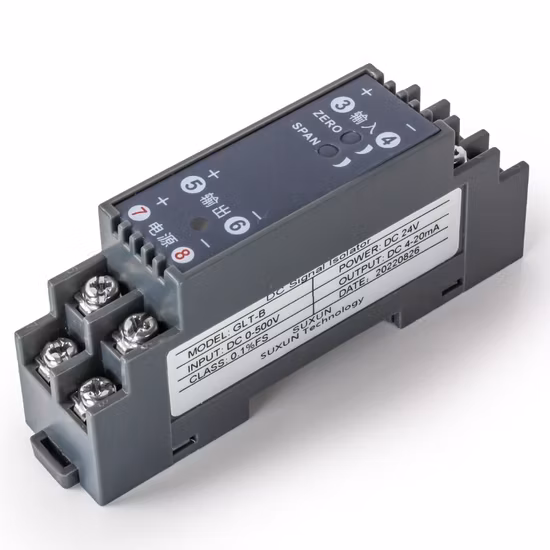 DC Analog Signal Isolator 4-20mA Signal Splitter 35mm Rail Converter