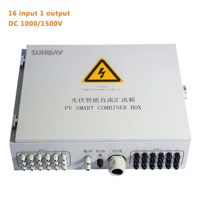 16 Strings Factory OEM Support High Reliability IP65 Waterproof PV Solar System DC Combiner Box 16/1